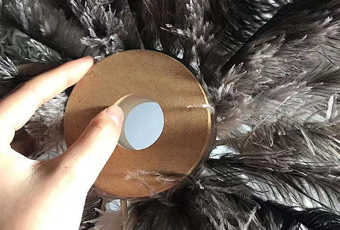 MDF Core Ostrich Feather Brush