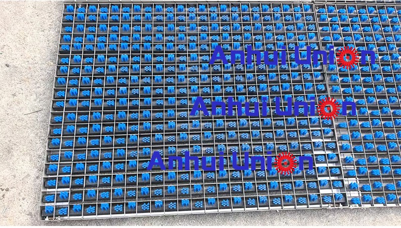 forklift wheel cleaning system